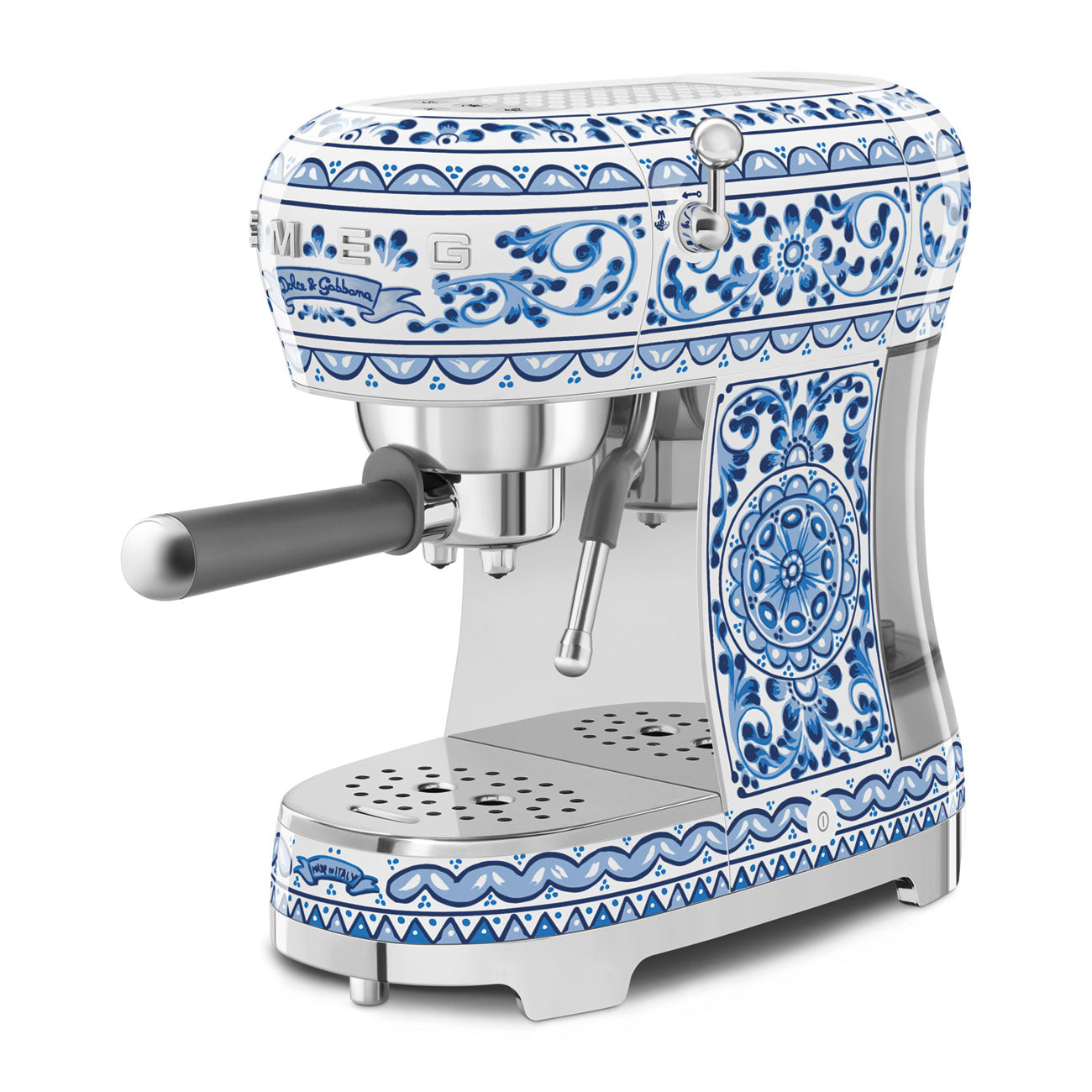 50's Style Dolce Gabbana Espresso Coffee Machine Blu Mediterraneo  (ECF02DGBAU)