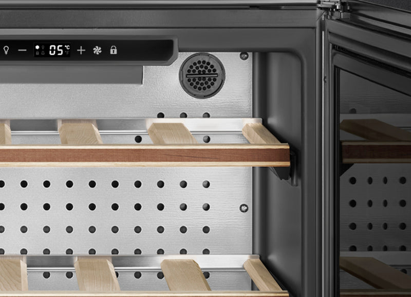 45cm Linea Wine Cellar (20 Bottle) - Pure Black *NOVEMBER 2025* (CVI120B3E)