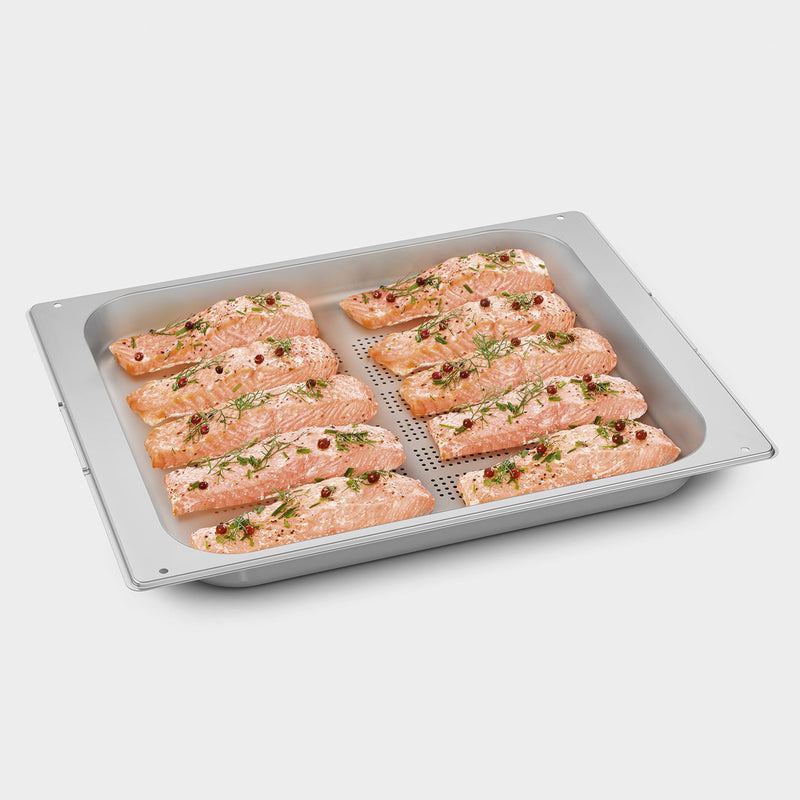 Stainless steel perforated full-size tray for steam oven (BX640PL)