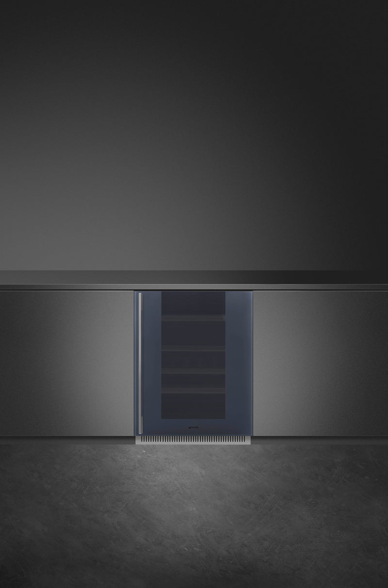 Built-Under Linea Wine Cellar (38 Bottle) Right-Hand Hinge - Neptune Grey (CVI138RG)