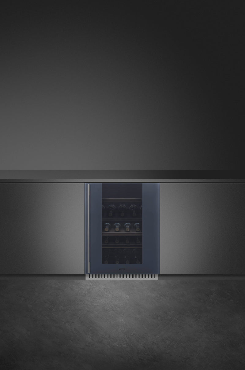 Built-Under Linea Wine Cellar (38 Bottle) Right-Hand Hinge - Neptune Grey (CVI138RG)