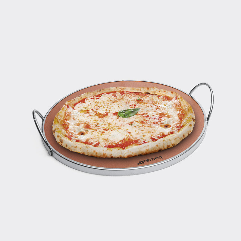 Round pizza stone with handles (PRTX)